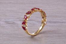 Load image into Gallery viewer, Beautiful Ruby and Diamond Eternity Ring