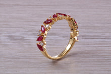 Load image into Gallery viewer, Beautiful Ruby and Diamond Eternity Ring