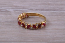 Load image into Gallery viewer, Beautiful Ruby and Diamond Eternity Ring