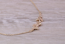 Load image into Gallery viewer, Yellow Gold Diamond Look C Z set Necklace