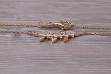 Load image into Gallery viewer, Yellow Gold Diamond Look C Z set Necklace