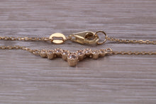 Load image into Gallery viewer, Yellow Gold Diamond Look C Z set Necklace