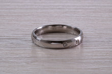 Load image into Gallery viewer, 3.50 mm Wide Diamond set Platinum Wedding Band