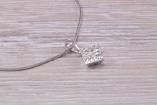 Load image into Gallery viewer, One carat Natural Diamond set 18ct White Gold Necklace