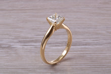 Load image into Gallery viewer, Classic One carat Princess cut Diamond Solitaire, Simple and Elegant Design