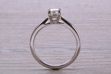 Load image into Gallery viewer, Half carat Princess Cut Diamond set Platinum Solitaire