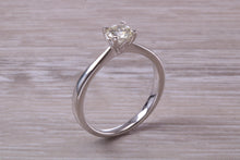 Load image into Gallery viewer, Half carat Round Cut Diamond set Platinum Solitaire