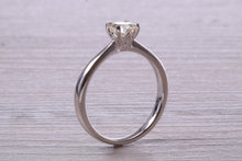 Load image into Gallery viewer, Half carat Round Cut Diamond set Platinum Solitaire