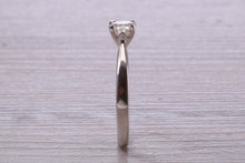 Load image into Gallery viewer, Half carat Round Cut Diamond set Platinum Solitaire