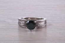 Load image into Gallery viewer, Dressy Blue and White Diamond Ring, Over Two carat Diamonds