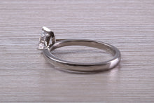 Load image into Gallery viewer, Half carat D colour Certified Tear Drop Cut Diamond set Solitaire