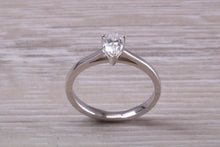 Load image into Gallery viewer, Half carat D colour Certified Tear Drop Cut Diamond set Solitaire