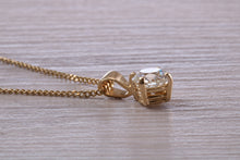Load image into Gallery viewer, Simple and Elegant Half carat Diamond Solitaire Necklace, Available in Your Choice of Metals