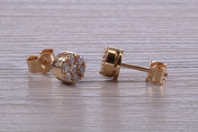 Load image into Gallery viewer, Quarter Carat Diamond Cluster Stud Earrings