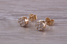 Load image into Gallery viewer, Quarter Carat Diamond Cluster Stud Earrings