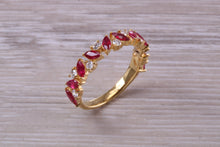 Load image into Gallery viewer, Beautiful Ruby and Diamond Eternity Ring
