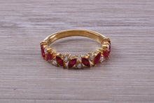Load image into Gallery viewer, Beautiful Ruby and Diamond Eternity Ring