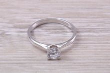 Load image into Gallery viewer, Dainty Four Claw set One carat Moissanite Diamond Solitaire