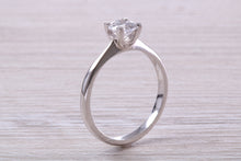 Load image into Gallery viewer, Dainty Four Claw set One carat Moissanite Diamond Solitaire