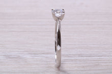 Load image into Gallery viewer, Dainty Four Claw set One carat Moissanite Diamond Solitaire