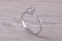 Load image into Gallery viewer, Dainty Four Claw set One carat Moissanite Diamond Solitaire