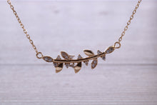 Load image into Gallery viewer, Yellow Gold Diamond Look C Z set Necklace