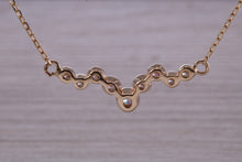 Load image into Gallery viewer, Yellow Gold Diamond Look C Z set Necklace