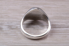 Load image into Gallery viewer, Chunky Sterling Silver Diamond set Signet Ring, Free Engraving