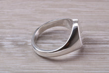 Load image into Gallery viewer, Chunky Sterling Silver Diamond set Signet Ring, Free Engraving