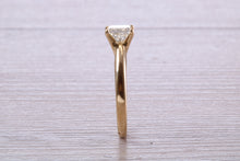 Load image into Gallery viewer, Classic One carat Princess cut Diamond Solitaire, Simple and Elegant Design