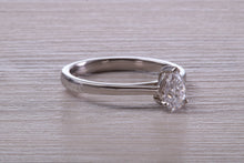 Load image into Gallery viewer, Half carat D colour Certified Tear Drop Cut Diamond set Solitaire