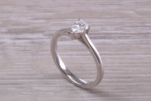 Load image into Gallery viewer, Half carat D colour Certified Tear Drop Cut Diamond set Solitaire