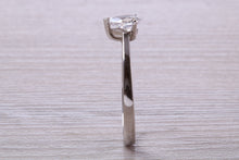 Load image into Gallery viewer, Half carat D colour Certified Tear Drop Cut Diamond set Solitaire