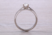 Load image into Gallery viewer, Half carat D colour Certified Tear Drop Cut Diamond set Solitaire