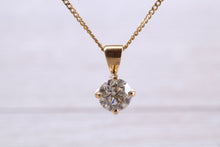 Load image into Gallery viewer, Simple and Elegant 0.70 carat Certified Diamond Solitaire Necklace