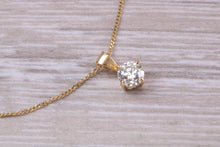 Load image into Gallery viewer, Simple and Elegant Half carat Diamond Solitaire Necklace, Available in Your Choice of Metals
