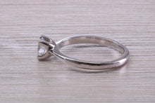 Load image into Gallery viewer, Dainty Four Claw set One carat Moissanite Diamond Solitaire