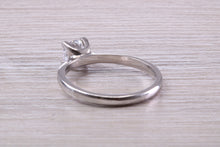 Load image into Gallery viewer, Dainty Four Claw set One carat Moissanite Diamond Solitaire