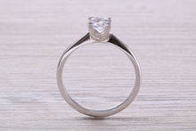 Load image into Gallery viewer, Dainty Four Claw set One carat Moissanite Diamond Solitaire