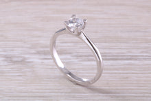 Load image into Gallery viewer, Dainty Four Claw set One carat Moissanite Diamond Solitaire