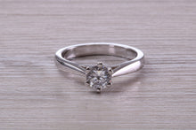 Load image into Gallery viewer, Two carat Mossainte Platinum Solitaire