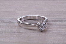 Load image into Gallery viewer, Two carat Mossainte Platinum Solitaire
