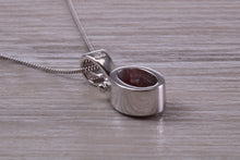 Load image into Gallery viewer, Beautiful One carat Oval cut Ruby set White Gold Necklace