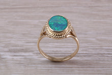 Load image into Gallery viewer, Stunning Oval cut Opal set in Solid Yellow Gold Ring