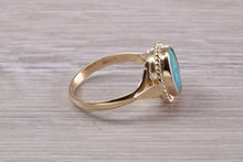 Load image into Gallery viewer, Stunning Oval cut Opal set in Solid Yellow Gold Ring