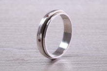 Load image into Gallery viewer, Multi Gemstones set Spinning Band in 9ct White Gold