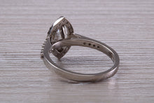 Load image into Gallery viewer, Halo set Marquise Cut Certified Diamond Engagement Ring
