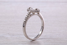 Load image into Gallery viewer, Halo set Marquise Cut Certified Diamond Engagement Ring