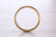 Load image into Gallery viewer, 6 mm wide Sparkle Diamond set Yellow Gold Unisex Band