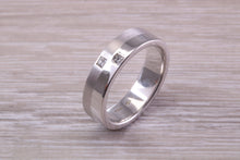Load image into Gallery viewer, Gents Chunky 6 mm wide Diamond set White Gold Band